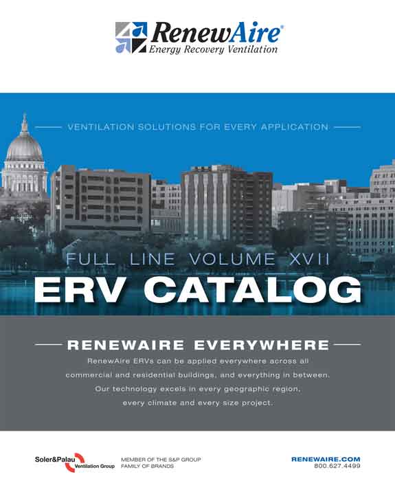 RenewAir Energy Recovery Ventilation System Catalog